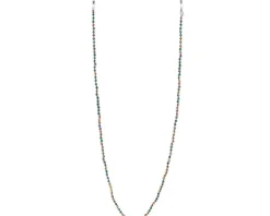 Łańcuszek do okularów ze stali szlachetnej ze szklanymi detalami