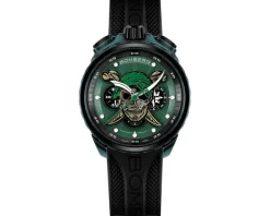 Bomberg Pirate Skull Green