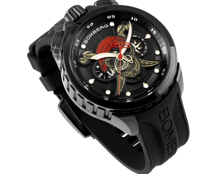 Bomberg Pirate Skull Red