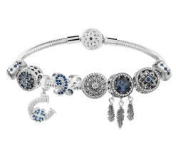 Bransoletka beads - zestaw - motyl, koniczyna, podkowa, łapacz snów, kwiaty