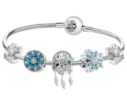 Bransoletka beads zestaw - kwiaty, łapacz snów