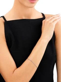 Bransoletka srebrna - bałwanek