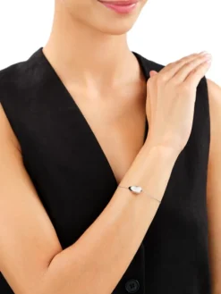 Bransoletka srebrna - łezka