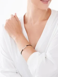 Bransoletka srebrna - grupa krwi 0Rh-