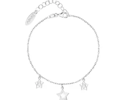 Bransoletka srebrna - gwiazdy