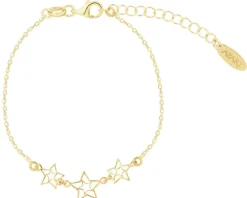 Bransoletka srebrna - gwiazdy