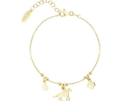 Bransoletka srebrna - koń, serce, koniczyna