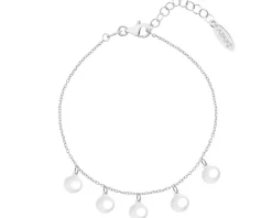 Bransoletka srebrna - koła