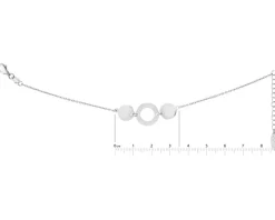 Bransoletka srebrna - koła