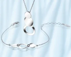 Bransoletka srebrna - koła