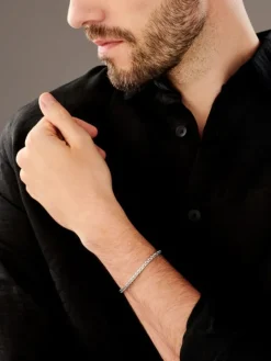 Bransoletka srebrna - kłos