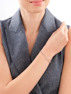 Bransoletka srebrna - kulki