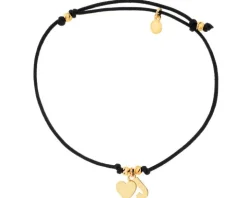 Bransoletka srebrna - litera J, serce