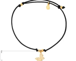 Bransoletka srebrna - motyl