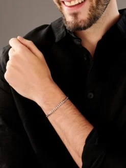 Bransoletka srebrna - pancerka