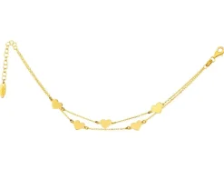 Bransoletka srebrna - serca