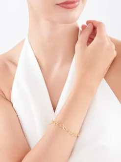 Bransoletka srebrna - serca