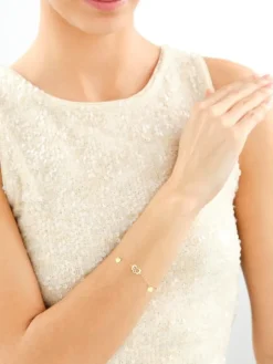 Bransoletka srebrna - serca, nieskończoność