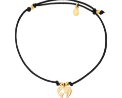 Bransoletka srebrna - serce, kula ziemska