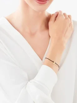 Bransoletka srebrna - serce, kula ziemska