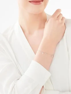 Bransoletka srebrna - serca