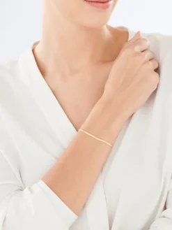 Bransoletka srebrna - taśma