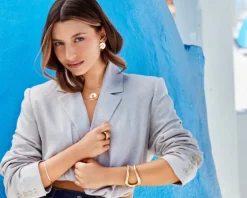 Bransoletka srebrna - taśma