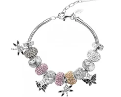 Bransoletka srebrna beads