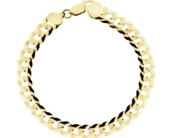 Bransoletka srebrna pozłacana - pancerka