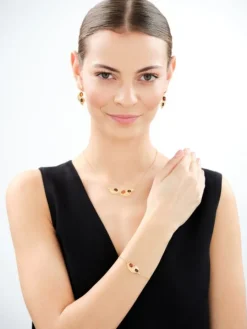 Bransoletka srebrna z bursztynem