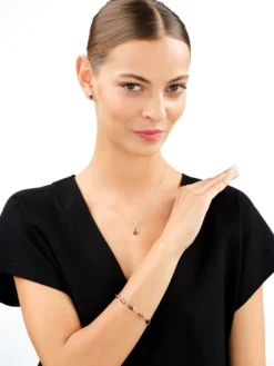 Bransoletka srebrna z bursztynem