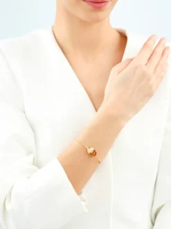 Bransoletka srebrna z bursztynem