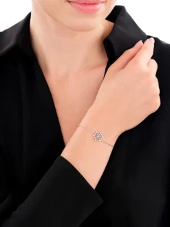 Bransoletka srebrna z cyrkoniami