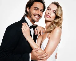 Bransoletka srebrna z cyrkoniami