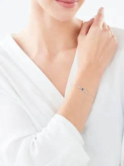 Bransoletka srebrna z cyrkoniami