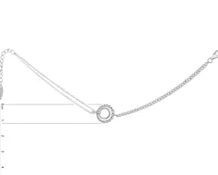 Bransoletka srebrna z cyrkoniami - koła