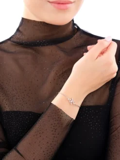 Bransoletka srebrna z cyrkoniami