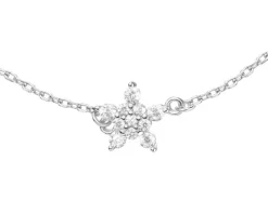 Bransoletka srebrna z cyrkoniami - gwiazda