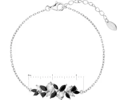 Bransoletka srebrna z cyrkoniami