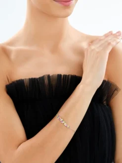 Bransoletka srebrna z cyrkoniami