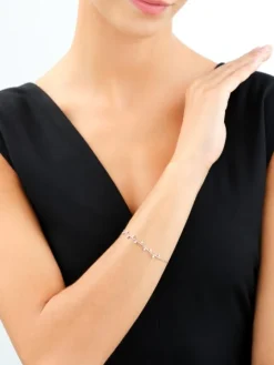 Bransoletka srebrna z cyrkoniami