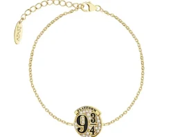 Bransoletka srebrna z cyrkoniami i emalią - Harry Potter, peron 9 i ¾, Warner Bros. Discovery