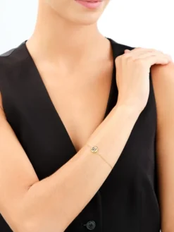 Bransoletka srebrna z cyrkoniami i emalią - Harry Potter, peron 9 i ¾, Warner Bros. Discovery