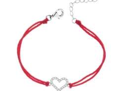 Bransoletka srebrna z cyrkoniami