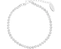 Bransoletka srebrna z cyrkoniami