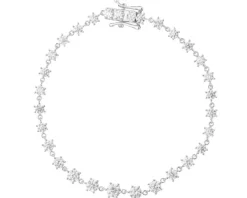 Bransoletka srebrna z cyrkoniami