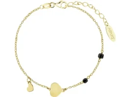 Bransoletka srebrna z cyrkoniami - serca