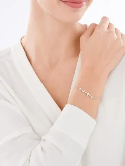 Bransoletka srebrna z cyrkoniami