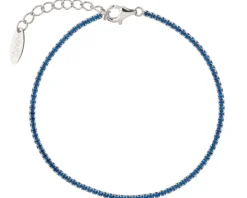 Bransoletka srebrna z cyrkoniami