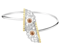 Bransoletka srebrna z cyrkoniami